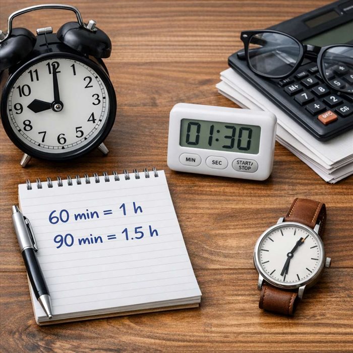 Convertir des minutes en heures facilement : guide simple
