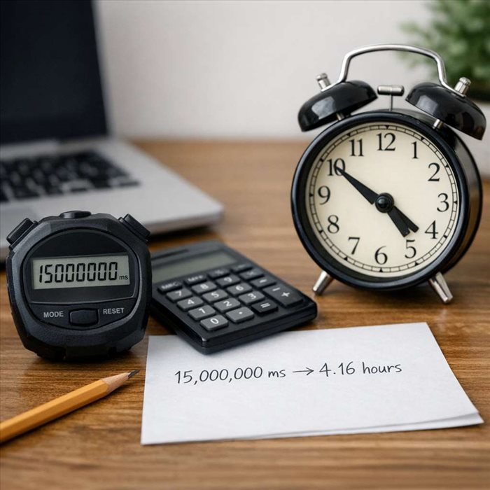 Convertir des millisecondes en heures : méthode simple et rapide
