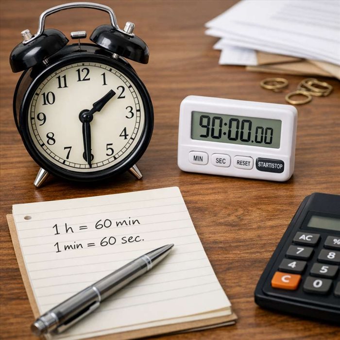 Comment convertir des heures en minutes et secondes facilement