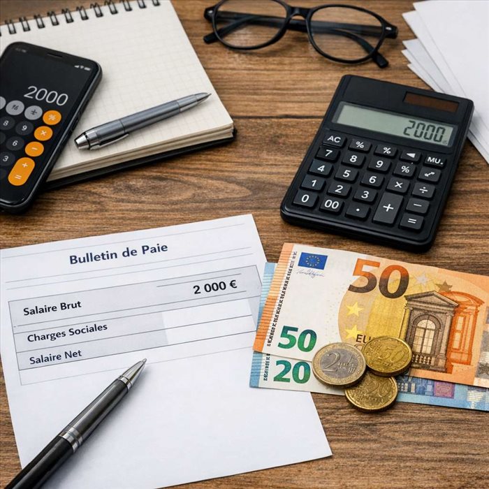 2 000 € brut en net : combien touche-t-on réellement ?