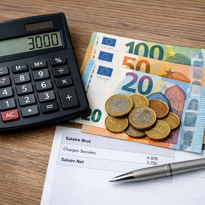 Salaire brut de 3 000 € en net : calcul et montant exact