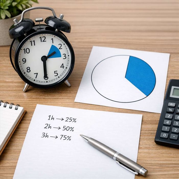 Comment convertir des heures en pourcentage : guide simple et rapide