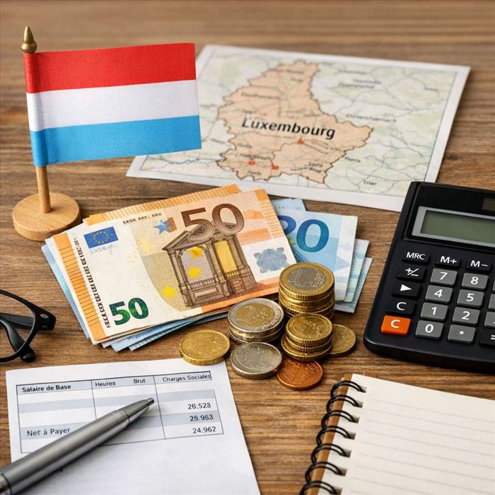 Salaire moyen au Luxembourg : chiffres 2025 et net réel